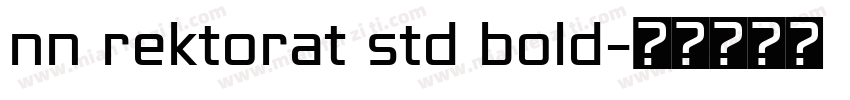 nn rektorat std bold字体转换